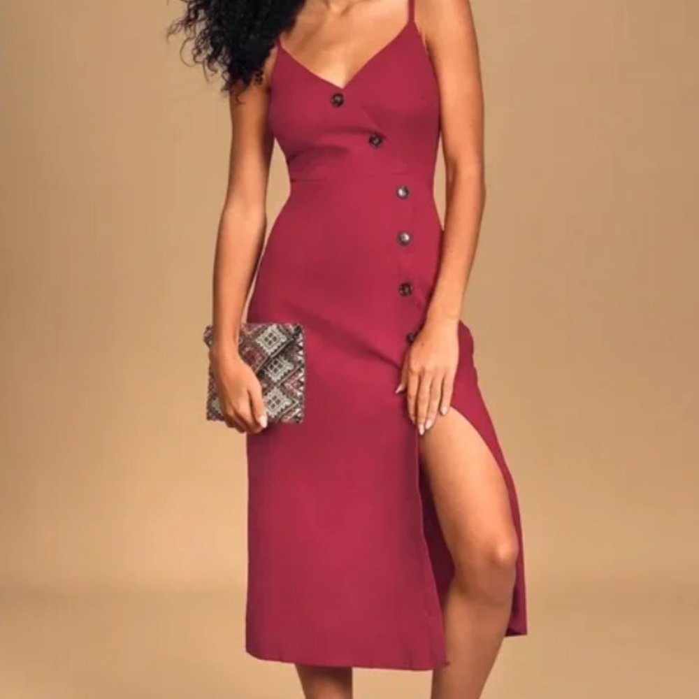 Lulu's Midi Linen Dress